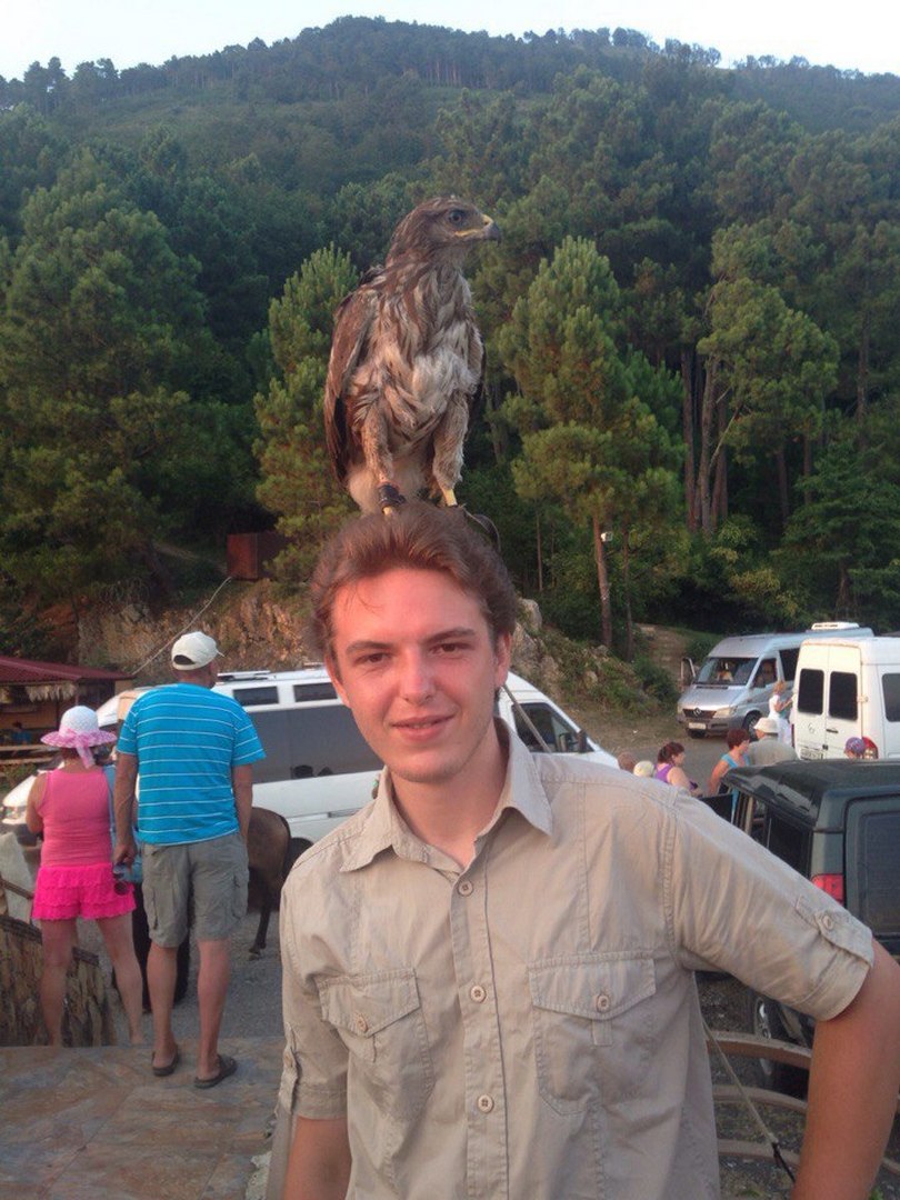 With an eagle in Abkhazia